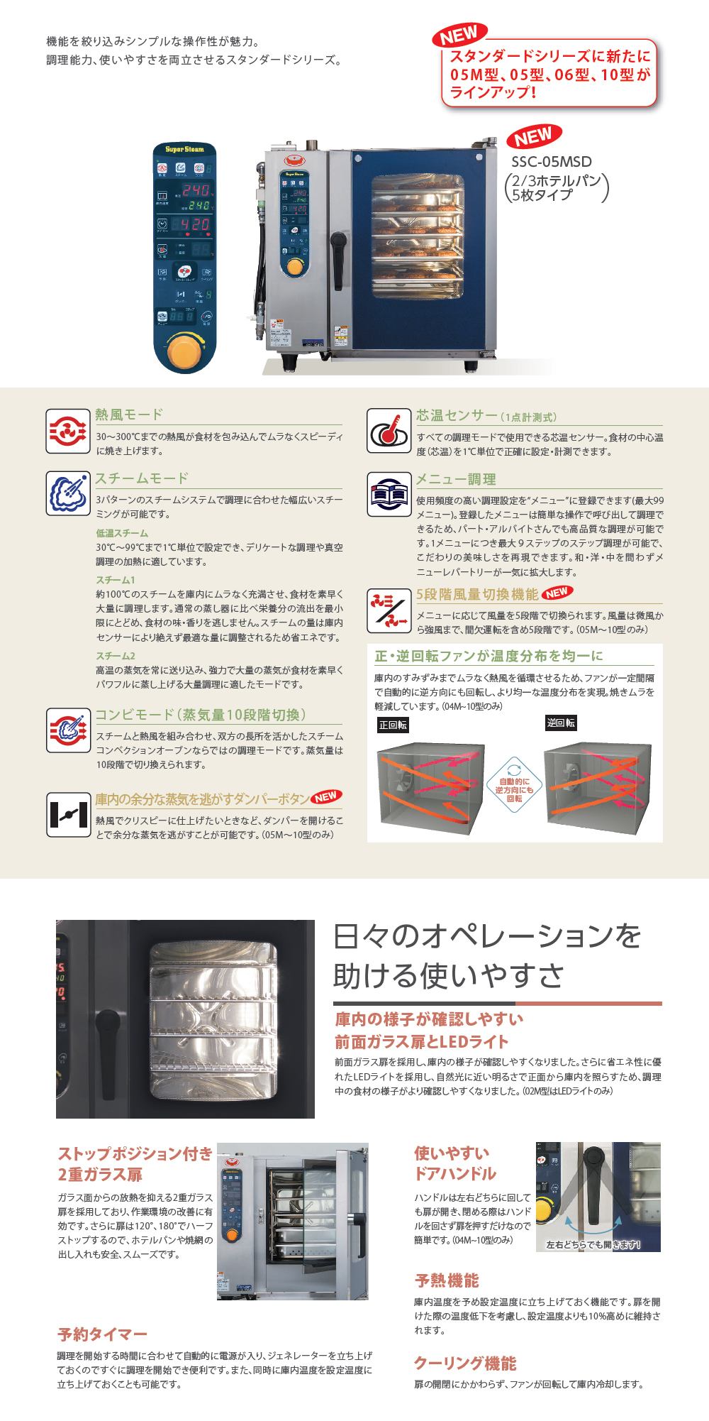 スーパースチーム スタンダードシリーズ｜業務用厨房機器の総合